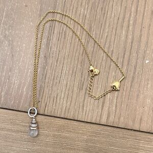 Brighton Gold Necklace with Silver and Heart Charm